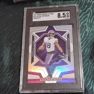 Panini Rookies & Stars Card with Purple and Silver Accents